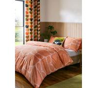 Orla Kiely Pure Cotton Block Garden Bedding Set Orange