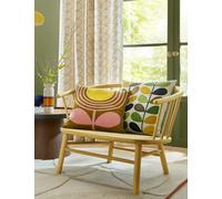 Orla Kiely Pure Cotton Striped Tulip Reversible Cushion Brown Mix