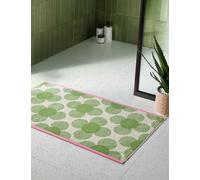 Orla Kiely Pure Cotton Sunflower Bath Mat Green Mix