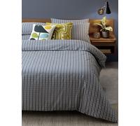 Orla Kiely Pure Cotton Tiny Stem Duvet Cover - SGL - Blue, Blue,Light Grey
