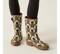 'Orla Kiely' Quarter Wellies Regatta Brown 4