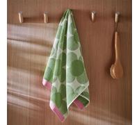 Orla Kiely Retro Bathroom Towels in Retro Flower, CloverSize: Hand Towel, 50x90cm