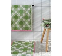 Orla Kiely Retro Flower in Clover Towel - HAND, CLOVER