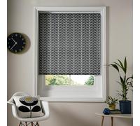 Orla Kiely Roller Blind, Daylight, Linear Stem, Cool Grey, 180cm Wide x 162cm Drop