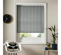Orla Kiely Roller Blind Linear Stem Silver 150 cm wide x 162cm drop, daylight blind