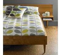 Orla Kiely Scribble Stem Bed Linen Duck Egg - Single, Duck Egg