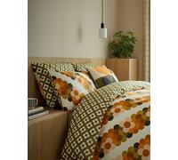 Orla Kiely Set of 2 Pure Cotton Retro Flower Pillowcases Multi