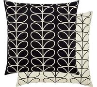 Orla Kiely Small Linear Stem Feather Filled Cushion Monochrome