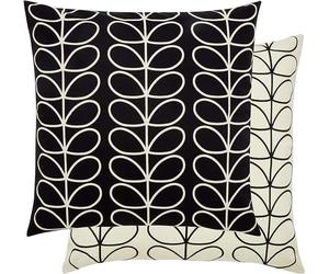 Orla Kiely Small Linear Stem Feather Filled Cushion Monochrome