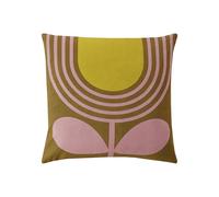Orla Kiely Striped Tulip Cushion - Pink-Ochre - 45cm x 45cm