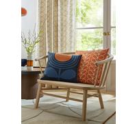 Orla Kiely Striped Tulip Pure Cotton Cushion Blue Mix