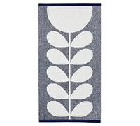 Orla Kiely Sunflower Bathroom Towel 580gsm 100% Cotton Whale Blue (Hand Towel 50 x 90 cm)