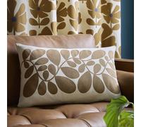 Orla Kiely Sycamore Stripe Cushion - Coffee - 40cm x 60cm
