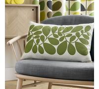 Orla Kiely Sycamore Stripe Cushion - Dill Green - 40cm x 60cm