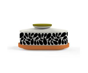 Orla Kiely Sycamore Stripe Orange Butter Dish