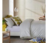 Orla Kiely Tiny Stem Light Cool Grey 100% Cotton 220TC Standard Pillowcase Pair 50x75cm