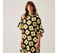 'Orla Kiely' Towelling Robe Regatta Black L/XL