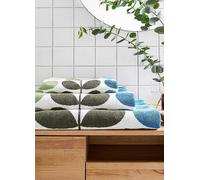 Orla Kiely Trio Stem Towel Range - Riviera Green