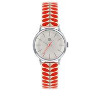Orla Kiely Unisex Adult Analogue Classic Quartz Watch with Leather Strap OK2267,White