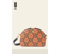 Orla Kiely Women's Babaluna Crossbody - Tomato Puzzle Flower in Orange Orla Kiely Orange One Size