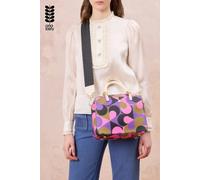 Orla Kiely Women's Boxy Handbag in Retro Print with Leather Handles & Detachable Strap Orla Kiely Multicolor One Size