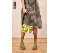 Orla Kiely Women's Retro Flower Print Mini Crossbody Bag with Adjustable Strap in Yellow Orla Kiely Yellow One Size