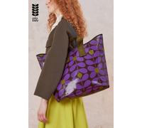 Orla Kiely Women's Retro Stem Print Large Tote Bag with Dual Handles in Purple Orla Kiely Purple