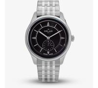 Orlam Mens Echo Black Dial Silver Bracelet Watch ORSSBEC003