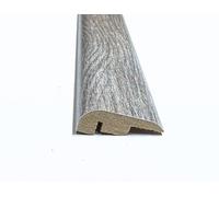 Orlando Classic Grey Laminate & Wood Flooring Section Transition Bar MDF Threshold Strip End Edge Profile Door Trim Moulding Oak (1, 2400mm (7ft 9"))