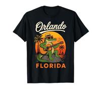 Orlando Florida Alligator Guitar Palm Trees T-Shirt