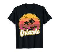 Orlando Florida Beach Retro Sunset Value Graphic T-Shirt