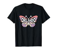 Orlando, Florida Butterfly - Pastel City Name Word Art T-Shirt