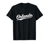 Orlando Florida Cool Retro Script 1970s White Text Vintage T-Shirt