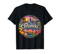 Orlando, Florida FL USA Theme Parks Value Graphic T-Shirt, Men, Black, XL
