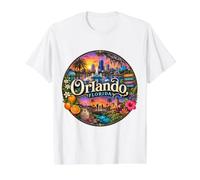 Orlando, Florida FL USA Theme Parks Value Graphic T-Shirt, Men, White, XL