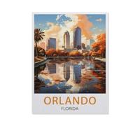 Orlando Florida，Jigsaw Puzzles for Adults 1000 Piece Jigsaw Puzzles for Adult Educational Game Challenge Toy 1000 Pieces Puzzle for Adults Kids.Educational Games Home Decoration（50x70cm）-V96