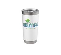Orlando Florida Palm Tree Design Stainless Steel Insulated Tumbler