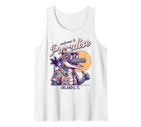 Orlando Florida Retro Style Summer Distressed Design Tank Top