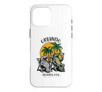 Orlando Florida USA Funny Manatee Alligator Design Case for iPhone 16 Pro Max