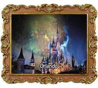 Orlando Florida USA Tourist Souvenirs Fridge Magnets City Attractions Refrigerator Magnet