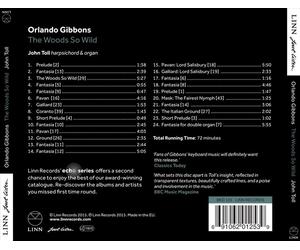 ORLANDO GIBBONS: THE WOODS SO WILD NEW CD