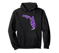 Orlando Letters Inside Florida State Map Family Vacation Pullover Hoodie