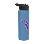 Orlando Letters Inside Florida State Map Family Vacation Stainless Steel Insulated Water Bottle