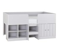 Seconique Orlando Low Sleeper Bed Bed Frame In Dove Grey Finish