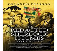 Orlando Pearson The Redacted Sherlock Holmes (Volume IV) Paperback Book Orlando Pearson Multicolor