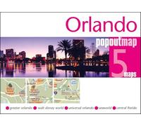 Orlando PopOut Map: Handy pocket size pop up map of Orlando and Walt Disney World Resort