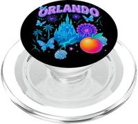 Orlando Retro Bootleg Castle Skyline Butterflies Wheel Art PopSockets PopGrip for MagSafe