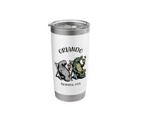 Orlando USA Funny Manatee and Alligator Design Stainless Steel Insulated Tumbler