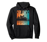 Orlando Vintage Orlando Florida Retro Orlando Skyline Pullover Hoodie