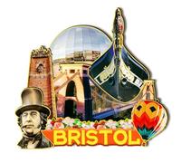Orlaybar Bristol England Decorative Magnet 3D Refrigerator City Travel Souvenir Tourist Gifts Handmade Craft Fridge Magnet Home Decoration -751